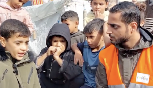 Revive interviewing children in Gaza